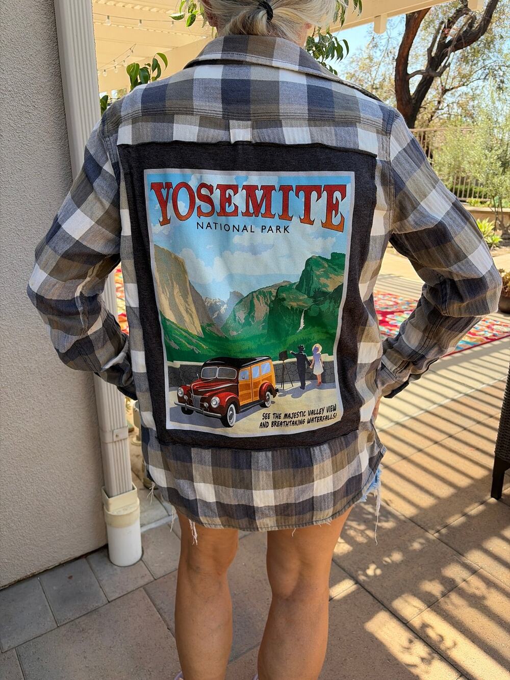 Yosemite Upcycled Flannel Shirt Unisex Size Medium M